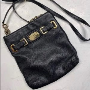 Black Leather Michael Kors Crossbody Bag